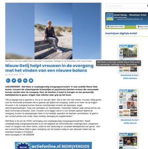 nieuw getij in de media Actief Online